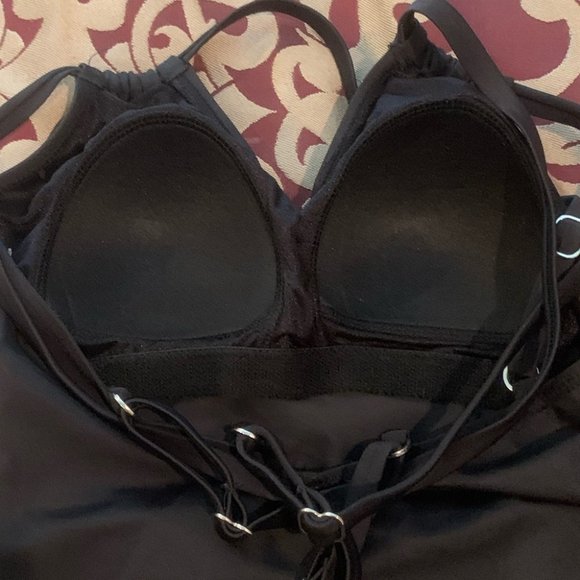 New Costal Blue Black One Piece Control Swimsuit Small Shaping Slimming Support - Picture 8 of 10